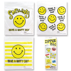 Zipper Bag Smile SMILE Vinyl Storage Bag Subdivision Bag Kitchen Accessory