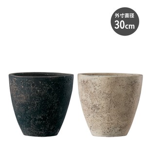 【植木鉢／テラコッタ鉢／素焼き鉢】フリット　エッグ　30cm