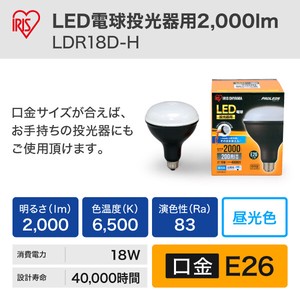 【アイリスオーヤマ　工具・DIY・資材　LEDワークライト】　LED電球投光器用2000lm