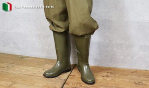 Tteok Italy Italy Rubber Boots Olive