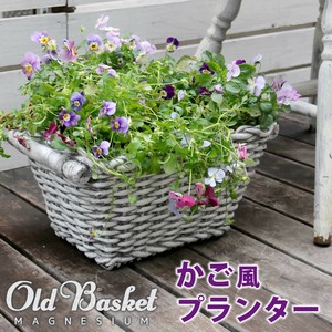 マグネシウムプランター　"Old Basket"(オールドバスケット) 　BSPL-400WHT
