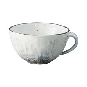 【信楽焼】くし目粉引　スープマグ（日本製）