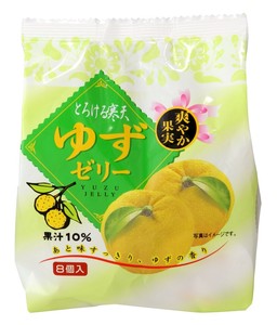 とろける寒天　ゆずゼリー　8個〔夏〕