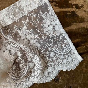 【3サイズ展開】カフェカーテン・レース＜table　de　fleurs＞