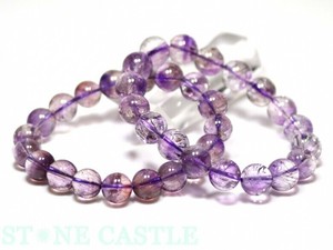 ☆高品質☆【ブレスレット】ラベンダースーパーセブン (5A) (約9.5〜10mm) 【天然石】