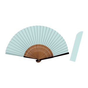【扇子】nippon　colorシリーズ　藍白（あいじろ）
