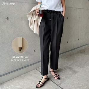 ドローストリング ウエストゴム テーパードパンツ