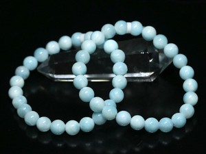 ☆高品質☆【ブレスレット】ブルーアラゴナイト (3A) (約7.5〜8mm) 【天然石 パワーストーン】