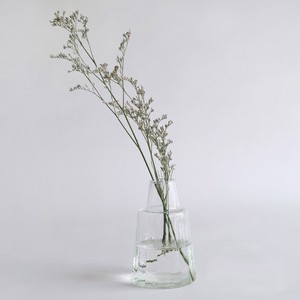 （高さ11.5cm）リューズガラス ワイズライン フラワーベース シャンク／リサイクルガラス 花瓶