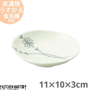 美浓烧 小餐盘 陶器 餐具 日式餐具 条纹/线条 日本国内产 11cm 日本制造