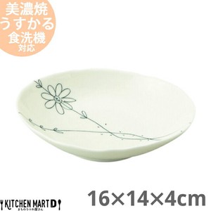 美浓烧 大餐盘/中餐盘 陶器 餐具 日式餐具 条纹/线条 日本国内产 16cm 日本制造