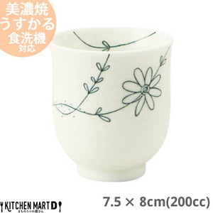 美浓烧 日本茶杯 陶器 餐具 日式餐具 条纹/线条 日本国内产 日本制造