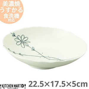 Mino ware Main Plate Cafe 22.5cm Made in Japan