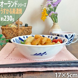 Mino ware Donburi Bowl Lightweight Pottery 17cm Made in Japan