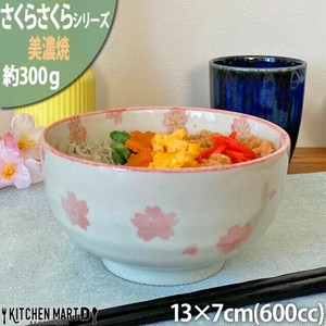 Mino ware Donburi Bowl Donburi Sakura-Sakura 13cm