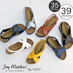 【joy walker】 -クロスベルト ウエッジ サンダル-　7色　#1437P
