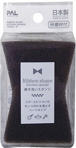 日本製 made in japan Ribbon磨き洗いスポンジ(ハード)研磨材付日本製 39-374