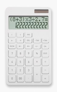 アスカ　計算式表示電卓 C1242W