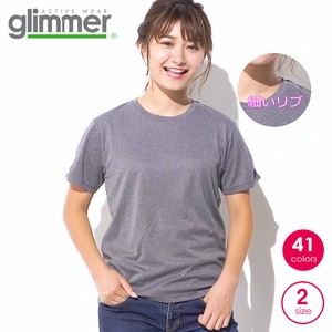 【00300】人気商品 4.4oz 無地 薄手 半袖ドライメッシュTシャツ《レディース》