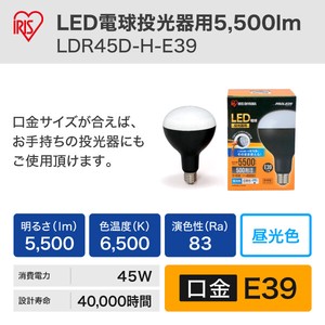 【アイリスオーヤマ　工具・DIY・資材　LEDワークライト】　LED電球投光器用5500lm