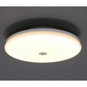 【アイリスオーヤマ　照明　家庭照明】　LED小型シーリングライト　薄形　2000lm　電球色　人感センサー付