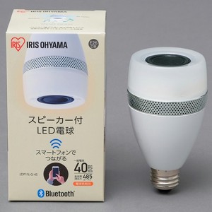 【アイリスオーヤマ　照明　LED電球】　スピーカー付LED電球