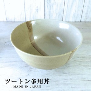 ツートン多用丼ぶり ボウル ラーメン 日本製 美濃焼 陶器