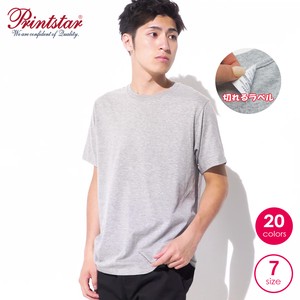 T-shirt Plain Color Unisex Thin Short-Sleeve