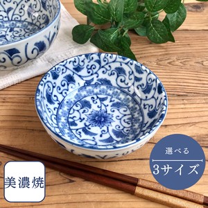 藍彩菊型3.5鉢・4.5鉢・5.5鉢