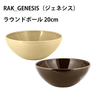 GENESIS ラウンドボール20cm　クリーム/ブラウン［RAK］ /UAE製