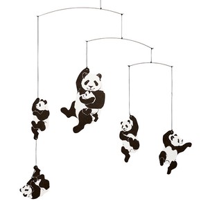 【北欧/ベビー】[Flensted hanging art]パンダ 《モビール》