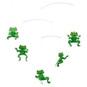 【北欧/ベビー】[Flensted hanging art]ハッピーフロッグ《モビール》