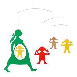 【北欧/ベビー】[Flensted hanging art]エクスペクティングマザー《モビール》