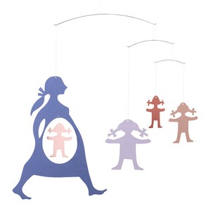 【北欧/ベビー】[Flensted hanging art]エクスペクティングマザーパステル《モビール》