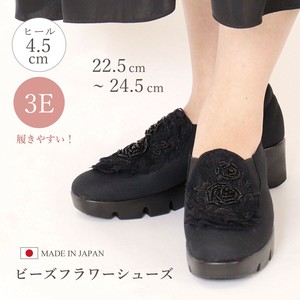 【日本製】ビーズフラワーシューズ