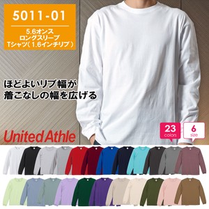 【501101】5.6オンス　ロングスリーブTシャツ （1.6インチリブ）