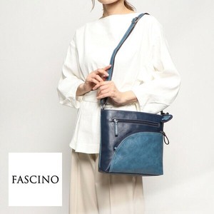 【FASCINO】CURVE(カーブ）合成皮革斜め掛けショルダーバッグ