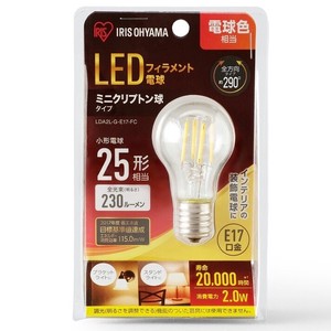 【アイリスオーヤマ　LED電球】　LED電球  ミニクリプトン球 小形 電球色　(230lm)