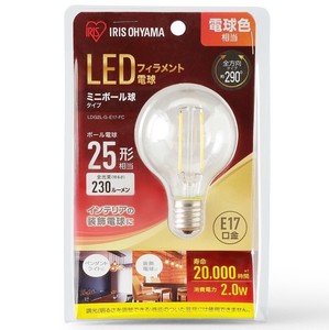 【アイリスオーヤマ　LED電球】　LED電球　ミニボール球　小形　電球色　(230lm)