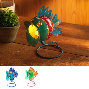 ブリキ フィッシュLEDランプホルダー