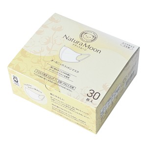 ナチュラムーン オーガニックコットン マスク ふつうサイズ 大容量 30枚入【使い捨て】【日本製】