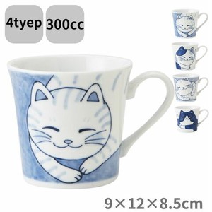 Mino ware Mug Cat 300ml Made in Japan