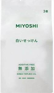 ミヨシ石鹸　無添加白いせっけん 108g×3個×30点セット【 石鹸 】