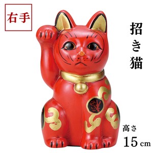 Seto ware Animal Ornament Red 15cm