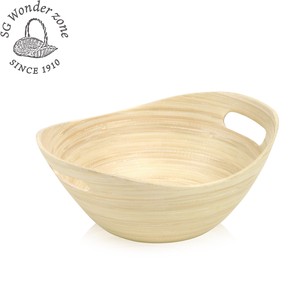 Bamboo Kuchen Style(oval bowl) オーバルボウル 竹 横25cm ボウル 皿 オーバル ナチュラル
