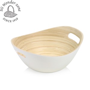 Bamboo Kuchen Style(oval bowl) オーバルボウル 竹 横25cm ボウル 皿 オーバル ホワイト