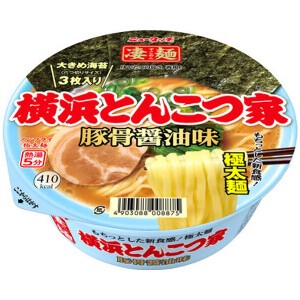 ニュータッチ 凄麺 横浜とんこつ家 カップ 117g x12 【ラーメン】
