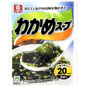 理研 わかめスープ 3袋 x10 【スープ】