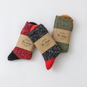 Crew Socks Mix Color Cotton Made in Japan