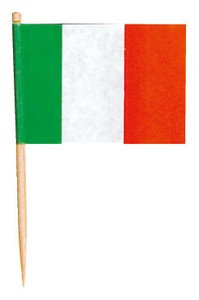 【日本製】ランチ旗　イタリア（200本入）